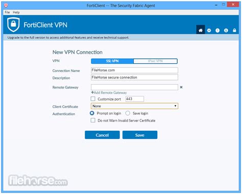 To install the SSL VPN client, you can do one of the following . . Download forticlient vpn
